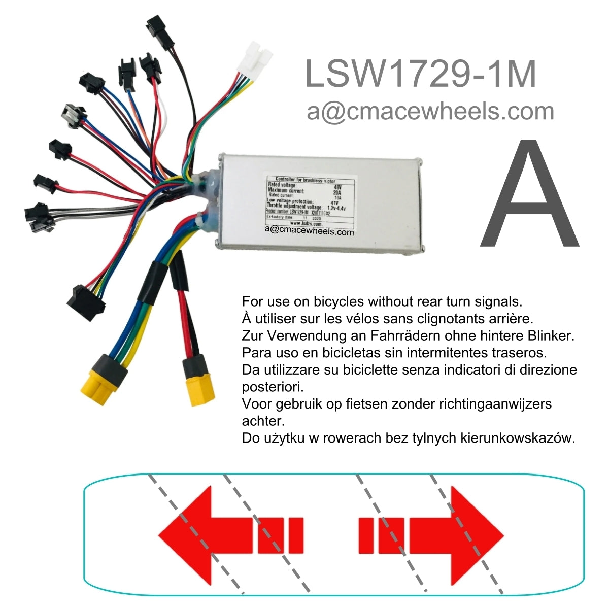 Controller Special for CMACEWHEEL Y20 Electric Bike, LSW1729-1-1M / LSW1729-1M