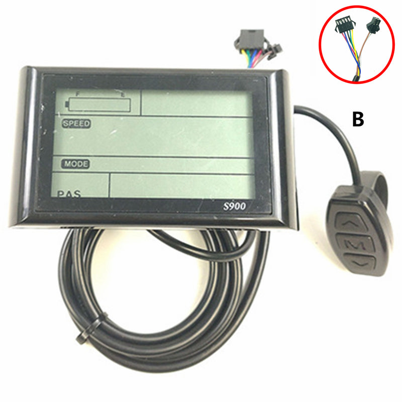 Ordenador de bicicleta con pantalla LCD multifuncional S900 para bicicleta eléctrica Lankeleisi