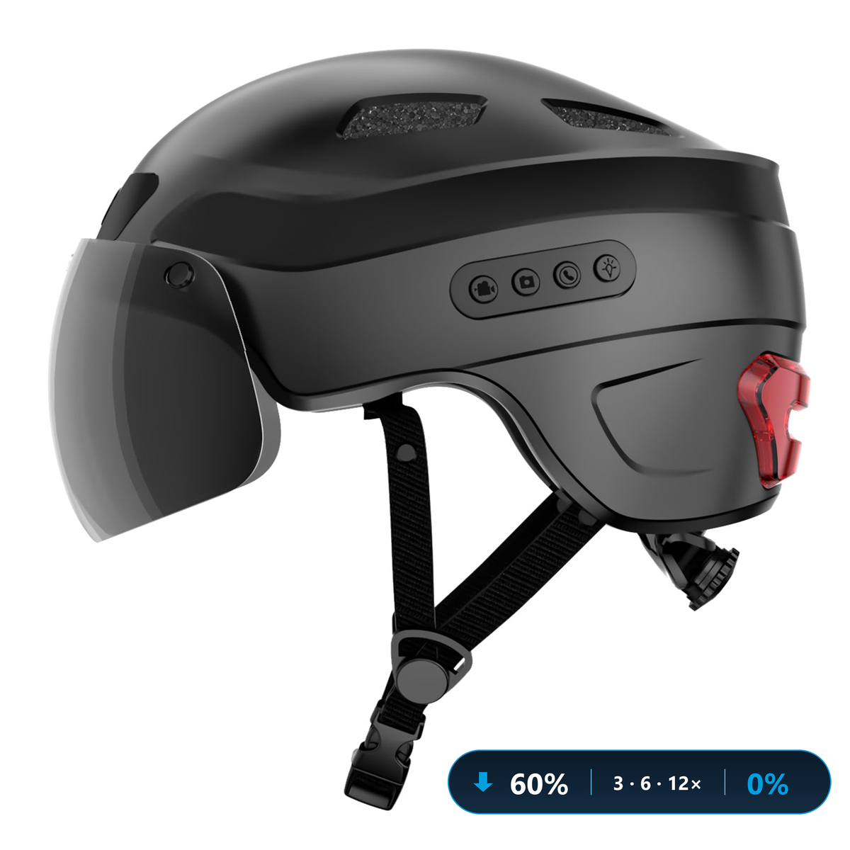 HA03D smart helmet - instalment plan available: 60% down, 3/6/12 payments, 0% interest__BADGE