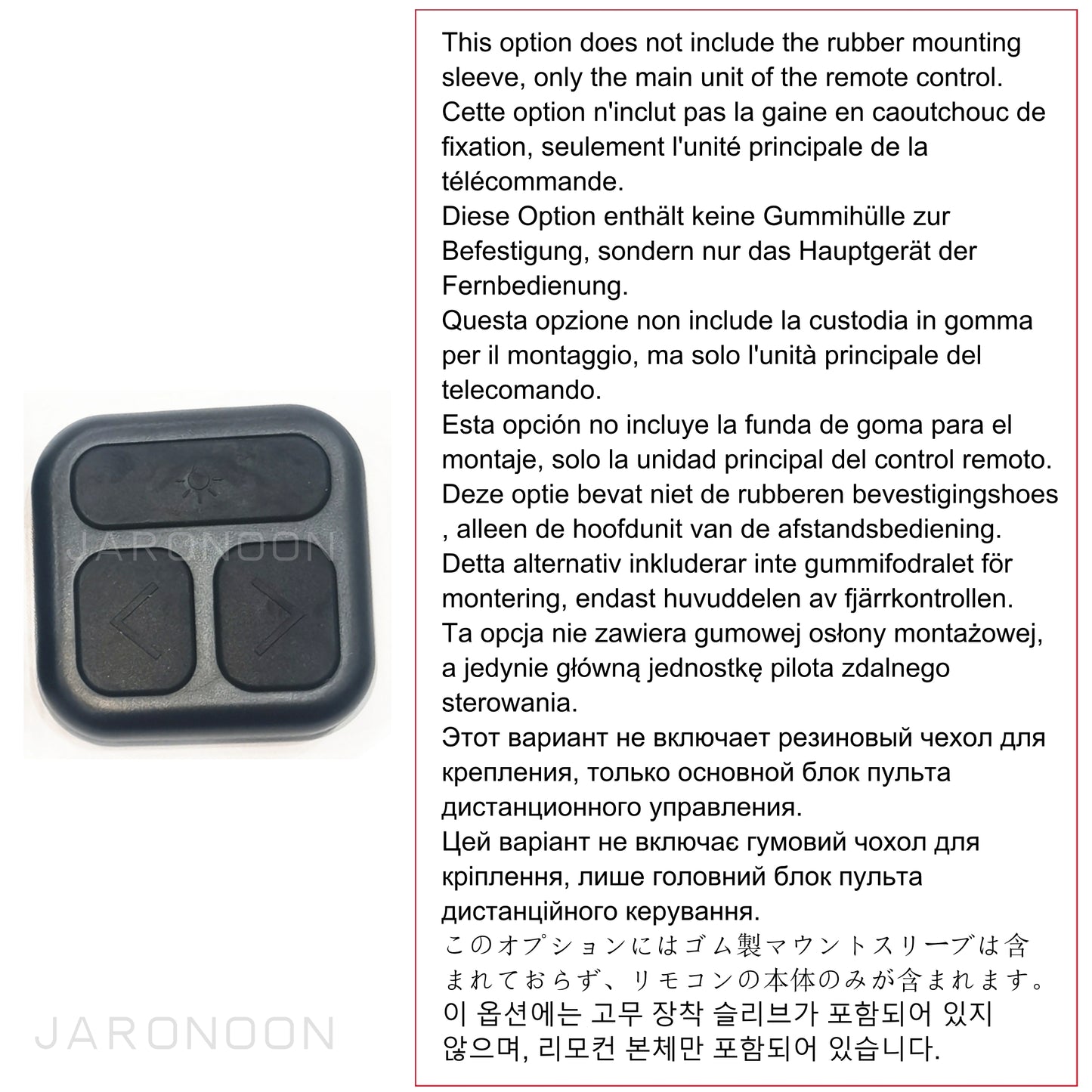 Mando a distancia para casco JARONOON 