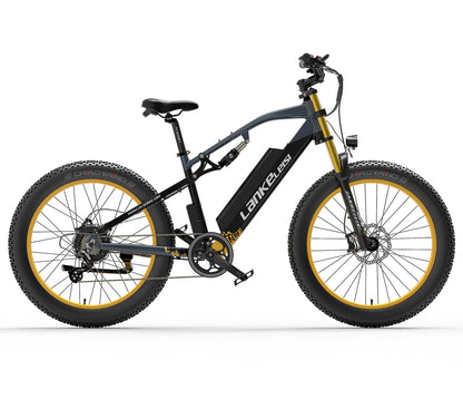 RV700 1000W 48V 16Ah Potente bicicleta eléctrica 26 pulgadas Bicicleta de playa Bicicleta de montaña Resorte de aceite mejorado Horquilla de descenso Suspensión dual