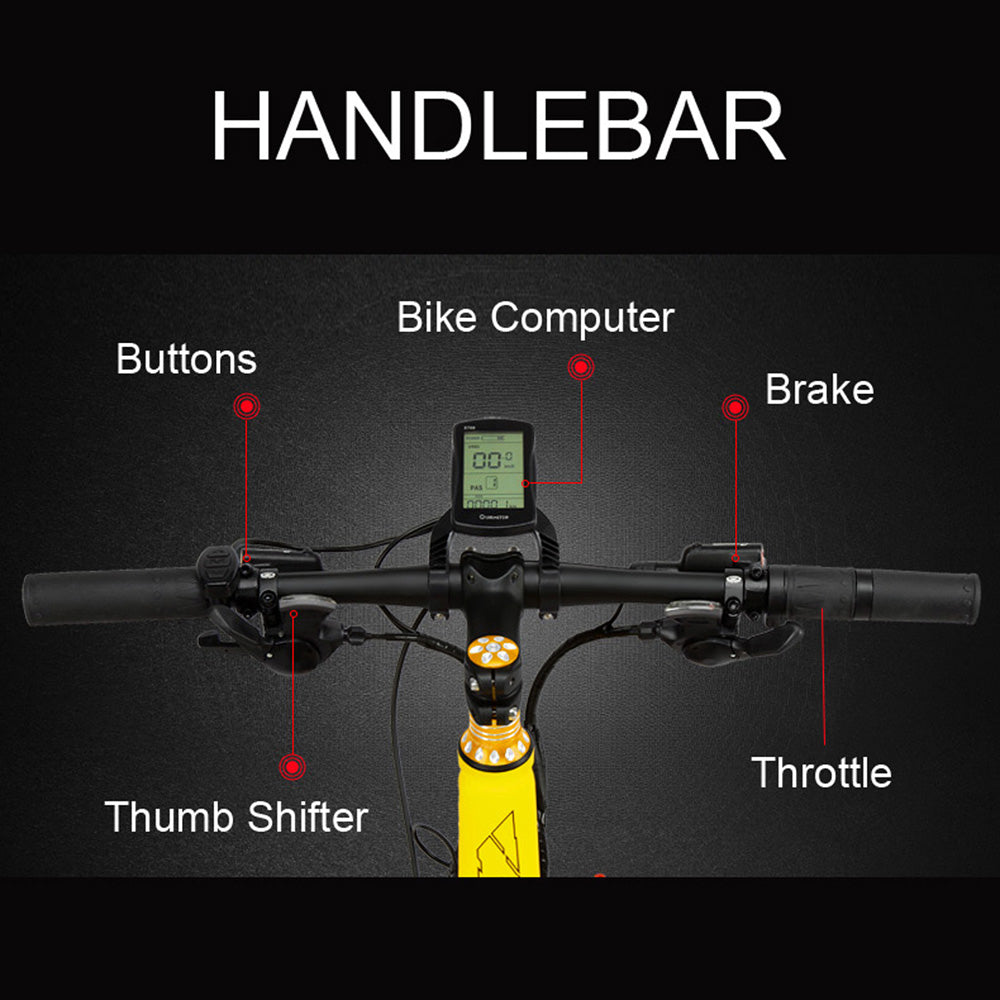 Lankeleisi T750plus 1000W 5-Grade Pedal Assist Power System Electric Fat Tire Bike, 26*4.0 Snow Tire Wheel, ambos frenos de disco, batería extraíble de gran capacidad incorporada, 27 velocidades