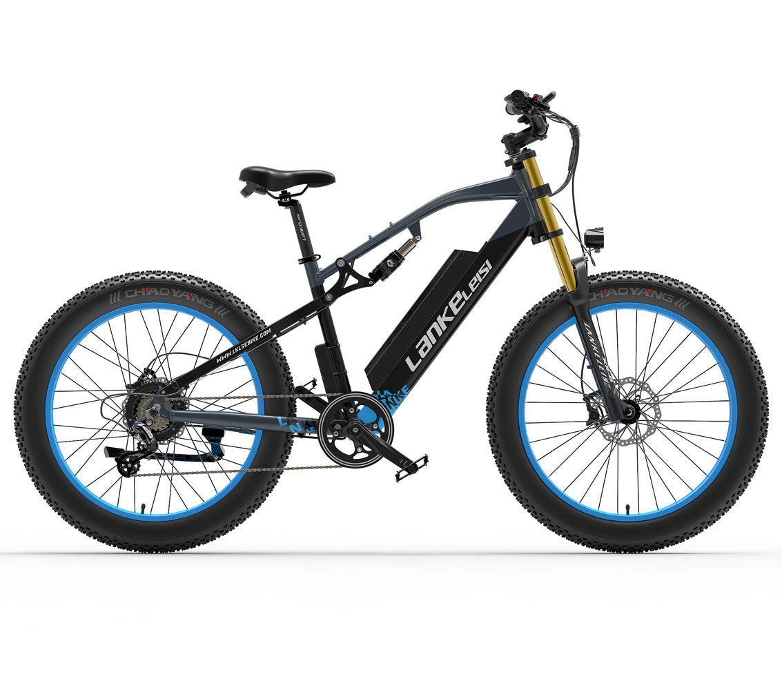 RV700 1000W 48V 16Ah Potente bicicleta eléctrica 26 pulgadas Bicicleta de playa Bicicleta de montaña Resorte de aceite mejorado Horquilla de descenso Suspensión dual