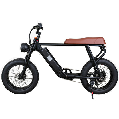 Bicicleta de montaña para adultos 20FG, bicicleta eléctrica de 20 pulgadas y 500W, batería de litio de 48V y 15Ah, horquilla delantera con suspensión neumática, velocidad de hasta 45 km/h