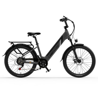 ES500 Pro 500W 48V 16Ah 130Km Resistencia 24 pulgadas Motor sin escobillas Bicicleta eléctrica urbana Frenos de disco duales 32 km / h Velocidad máxima City Bik