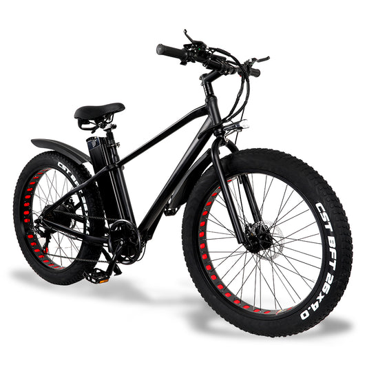 Bicicleta eléctrica potente KS26 de 750 W, bicicleta de montaña con neumáticos gruesos de 26 pulgadas y 4,0, batería de 48 V y 20 Ah, freno de disco delantero y trasero