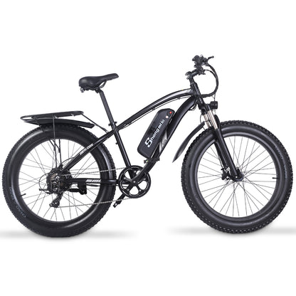 Shengmilo MX02S Bicicleta eléctrica de 26 pulgadas 1000W Bicicleta de montaña para hombre Bicicleta de nieve 48V17Ah Batería de litio 4.0 Neumático gordo E-bike Freno de disco hidráulico